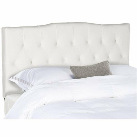 SAFAVIEH Axel Queen Size Headboard, White MCR4682J-Q